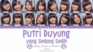 JKT48 - Putri Duyung yang Sedang Sedih (Gokigen Naname na Mermaid) | Color Coded Lyrics (INA/ENG)