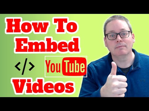 वीडियो: YouTube वीडियो कैसे एम्बेड करें