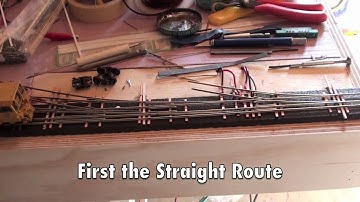 Handmade Model Train HO Scale Turnout - Testing Locomotive