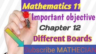 Chapter 12| Important Objective | Math-11