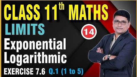 Limits Part 14 | Exponential & Logarithmic | Exercise 7.5 Q. 2 ( 1 To 5 )  | Class 11th Maths II