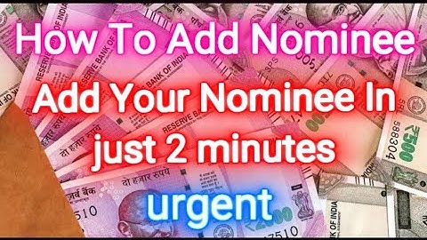 How to add nominee in sharekhan online, how to add nominee in sharekhan app, sharekhan nominee