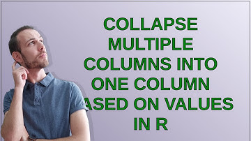 Collapse multiple columns into one column based on values in R