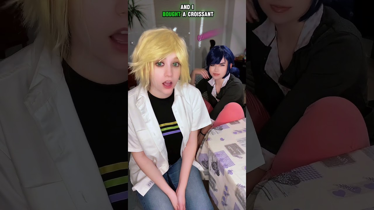 Croissant | Marinette Dupain-Cheng & Adrien Agreste (@witchera_) | #Miraculous Ladybug #shorts