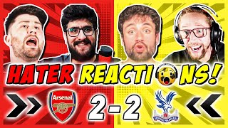 ARSENAL RIVALS & HATERS SMUG 🤭 REACTION TO ARSENAL 2-2 CRYSTAL PALACE | PREMIER LEAGUE
