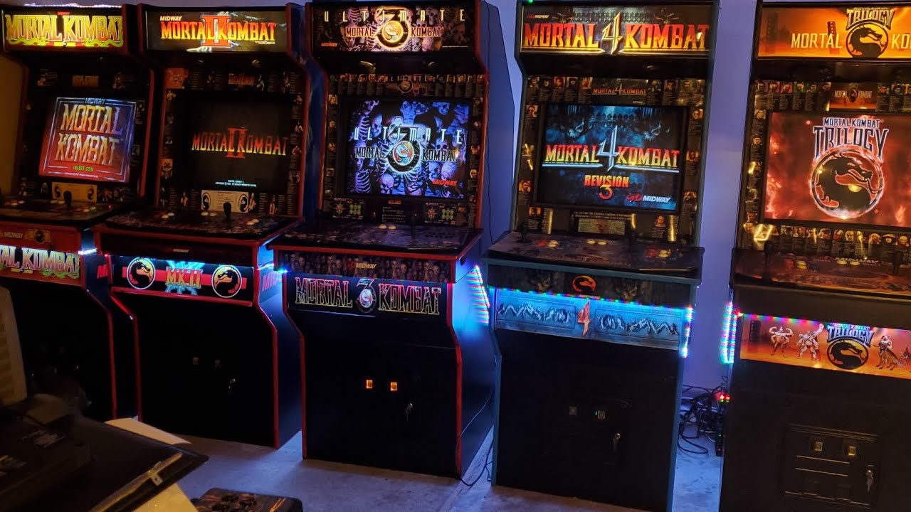 Mortal Kombat Arcade Machines(All Retro Cabinets) 1992-1998 - YouTube