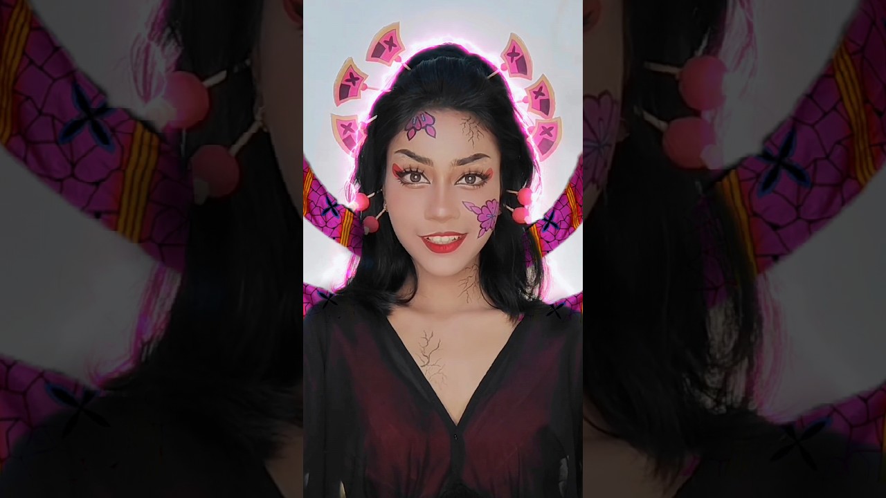 Daki Cosplay Makeup Tutorial Demon Slayer #animecosplay #demonslayer #makeup