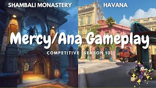 Shambali Monastery, Havana [Season 10] - Mercy & Ana | Overwatch 2 PS5 Gameplay [Competitive]