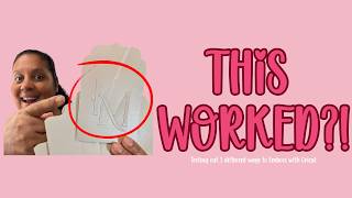 Cricut Can’t Emboss… So I Tried 3 Hacks Instead - Debossing Tip Not Needed - BEGINNER FRIENDLY!
