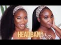 WIG WHERE?! TRYING ON MY VERY FIRST HEADBAND WIG! IS IT WORTH THE HYPE??| CurlsCurls