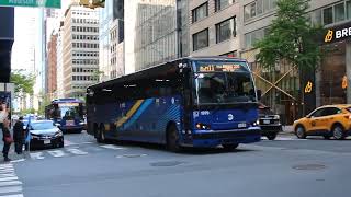 MTA Bus: 2025 Prevost X3-45 Commuter #1979 on the BxM11 to Wakefield at Madison Av/E. 59 St