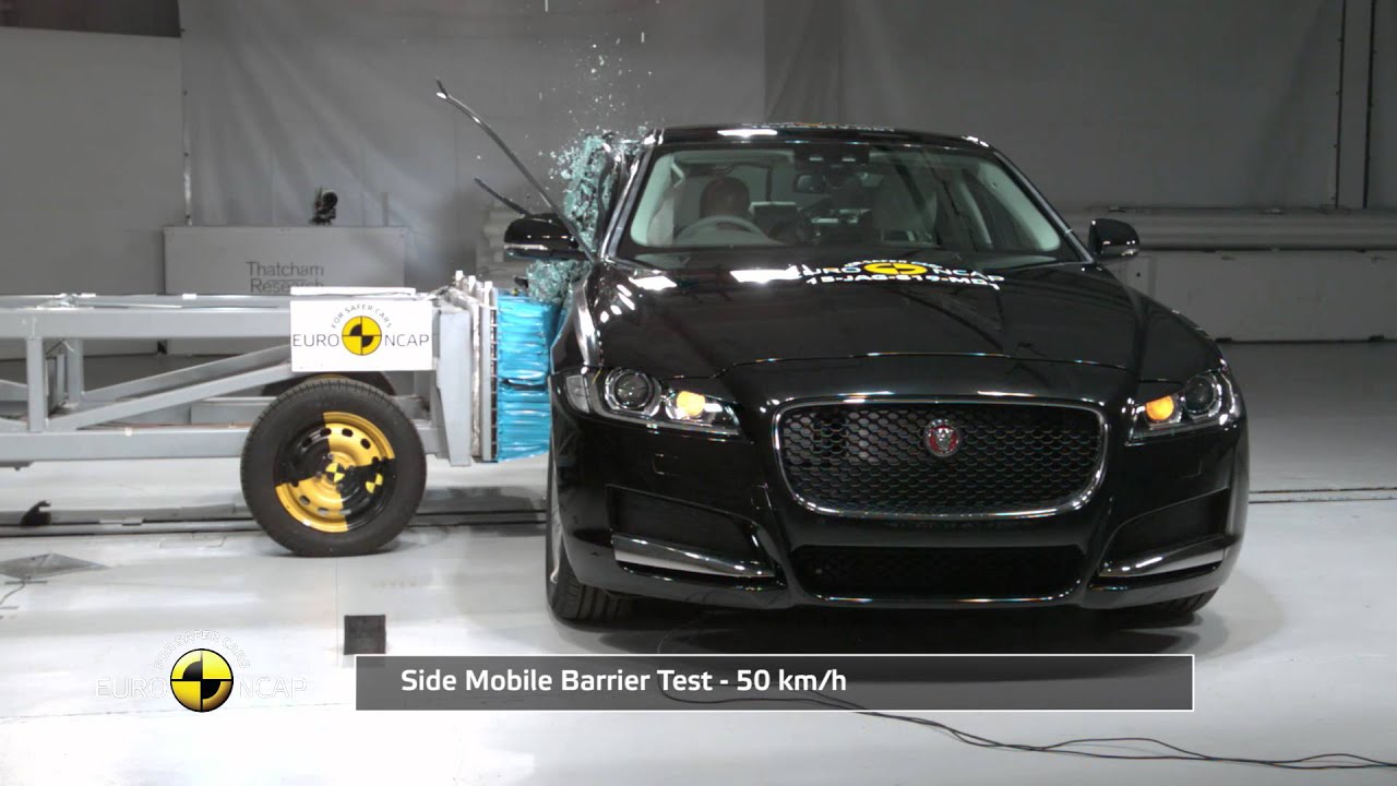 Euro Ncap Crash Test Of Jaguar Xf 15 Youtube
