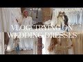 VLOG: TRYING ON WEDDING DRESSES & MINI HOME HAUL