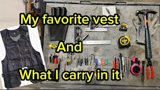 Tiger trend finish carpenter vest and what tools I carry at work.