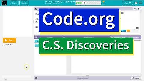 Code.org Lesson 3.3 Drawing in Game Lab | Tutorial with Answers | Unit 3 CS Discoveries
