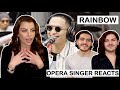 OPERA SINGER REACTS | Twin Musicians REACT | Michael Pangilinan - Rainbow | LIVE Wish 107.5 Bus