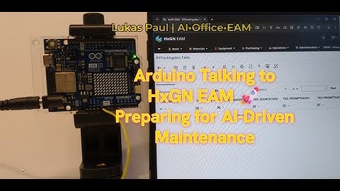 Arduino meets HxGN EAM — the first step toward Machine Learning! 🤖⚙️