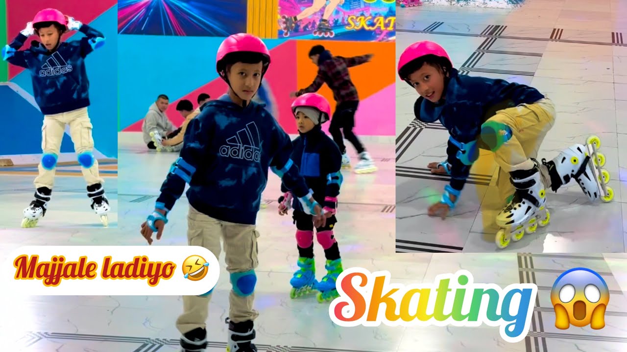 First Day 🤣|| Skating || amazing time 😱