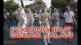 Hantu Pocong Ikut Gerak Jalan Di Ngoro Jombang 2019