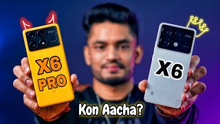 Poco X6 5G vs Poco X6 Pro - Full Comparison (Pros & Cons) | Gaming, Camera, Speed Test