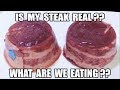 Is My Steak Real Meat or Is It Meat Glued? - WHAT ARE WE EATING?? - The Wolfe Pit