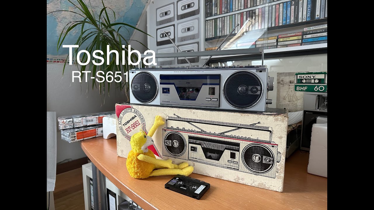 Toshiba RT S651 Stereo cassette recorder & general review. Golden