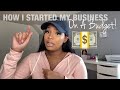 HOW I STARTED MY JEWELRY AND LASH BUSINESS ON A BUDGET | Vendors, Websites, Branding