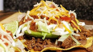 Ground Beef Tostadas - Mexican Food
