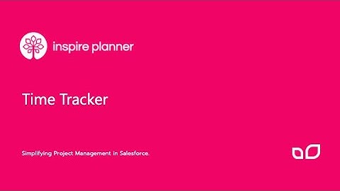 Inspire Planner  - Time Tracker Overview