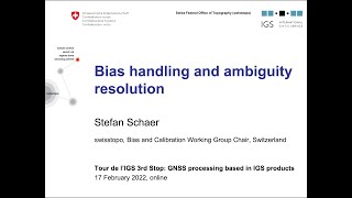 Tour de l'IGS 3rd Stop: Bias handling and ambiguity resolution