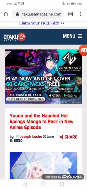 Yuuna and the Haunted Hot Springs Manga to Pack in New Anime Episode