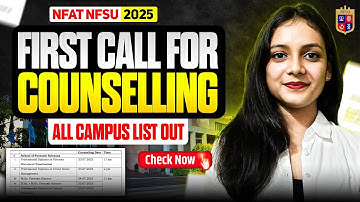 First merit list out NFAT NFSU 2025 All campus list out | Priyanshi Jain | Forensic Science