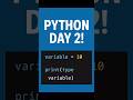 Python Day 2: Variables &amp; Data Types in 30s! 🐍📱 #Python #shorts