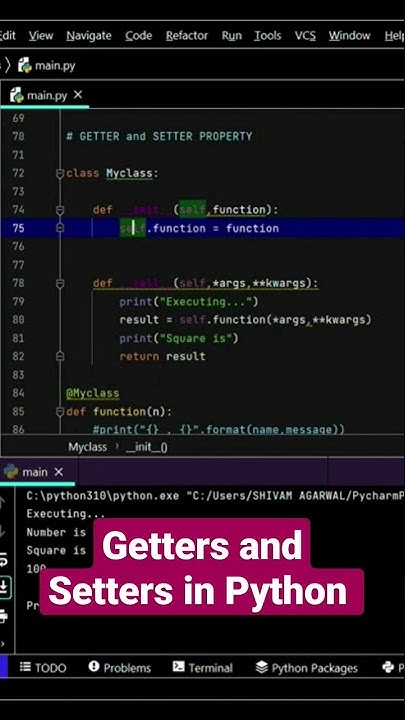Getters and Setters in Python #codersarts #shorts #python - YouTube