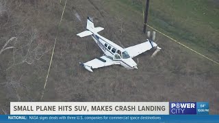 No injuries after small plane crashes, hits SUV in San Jacinto County near Hwy 59