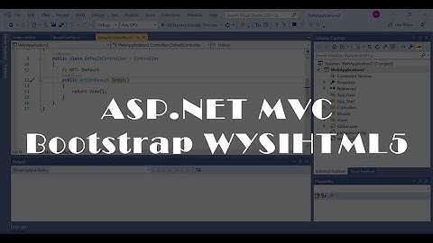 33 - Admin Paneli Güncelleme Bootstrap WYSIHTML5 - ASP.NET MVC MySQL Eğitimi
