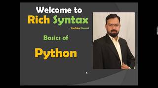 Python Basic 1 | Anaconda & Jupyter Notebook | Python Datatypes