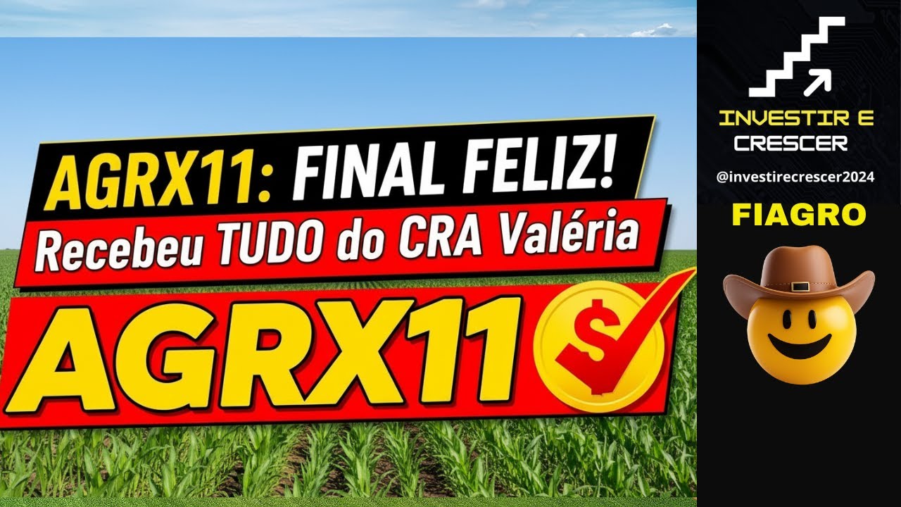 AGRX11: R$ 0,039 EXTRA EM OUTUBRO! (DETALHES)