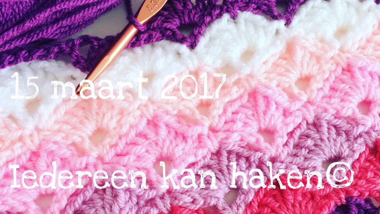 ♥️ #Iedereenkanhaken #Waaier in waaier #deken #crochet #leren #haken # ...