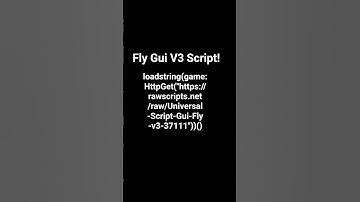 Fly Gui V3 Script! #exploiting #roblox #fyp #viral #hacker