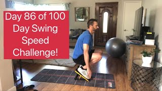 A Few Exercises From Day 86 of 100 Day Swing Speed Challenge #golf #speed #training #exercise