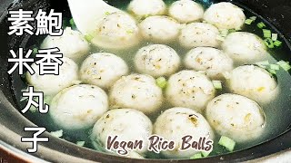 素丸子簡單新做法 很像魚丸.油粿 可以煮湯炒菜 Vegan Rice Balls