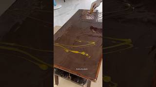 Old coffee table makeover with resin #resinart #shortsindia @creative_doc_adyasha #shorts