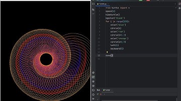Creating Mesmerizing Turtle Graphics with Python Turtle ASMR - No Talking