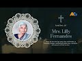 Final Journey of Mrs. Lilly Fernandes (88 Yrs) | 14.02.2023 | 03:00 PM - Moodubelle