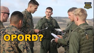 What is the Military Operation Order - OPORD?