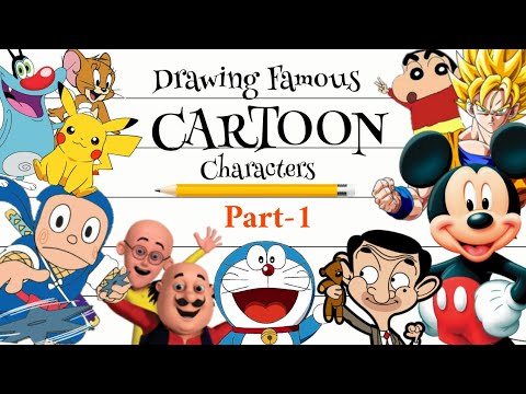 drawing-famous-cartoon-characters-|step-by-step|---simple-drawing-techniques-for-kids