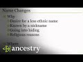 How to Handle Name Changes in Your Family Tree | Ancestry