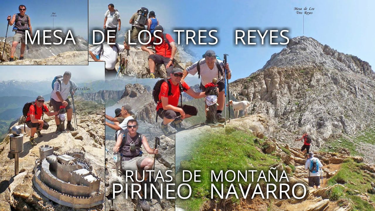 💚  Donde se encuentra La Mesa de los Tres Reyes 2.448 m. Desde Linza. La cumbre de navarra.