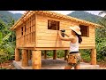 Young Girl Builds DIY DREAM House On The Mountain From Scratches O / @trieuthisinh